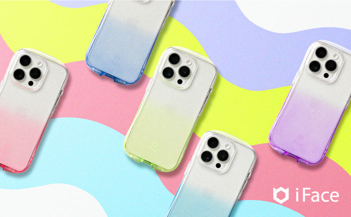 クリアケースが人気の「Look in Clear」シリーズから 耐衝撃性抜群のきらめきが可愛いラメのスマホケース新登場!