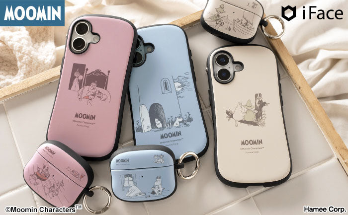 人気のくすみカラーから「ムーミン」デザインのスマホケースとAirPods Proケースが登場!