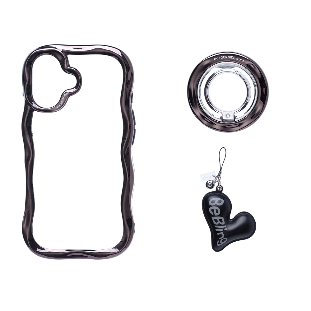 【終売】iFace BeBlingセット (スマホケース/スマホリング/phoneチャーム)