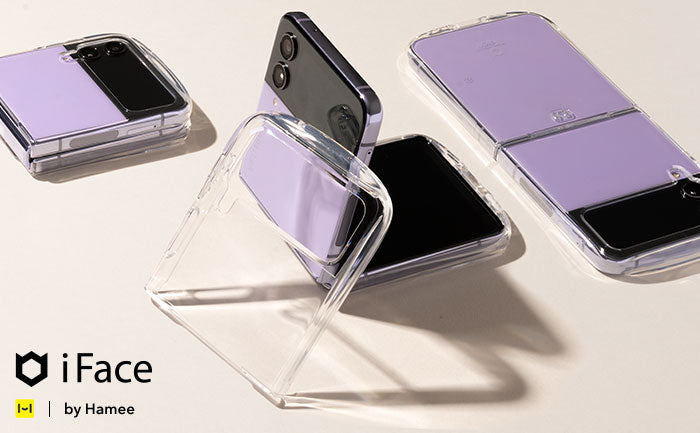 折りたたみスマホGalaxy Z Flip 4専用アクセサリーがオールクリアの「iFace Look in Clear」から初登場