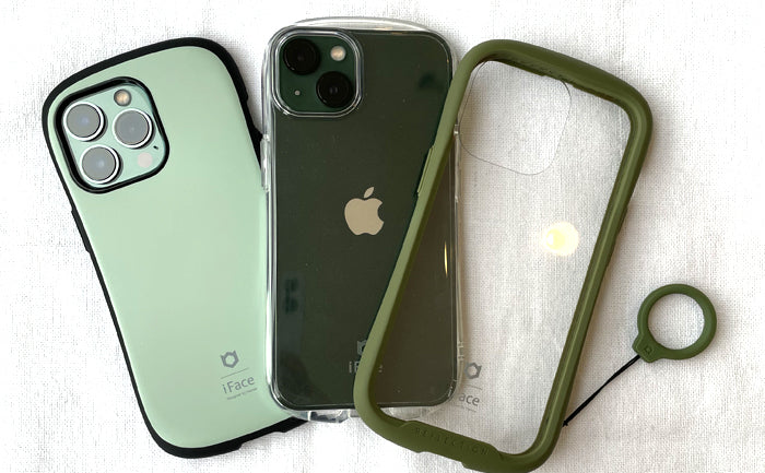iPhone 13/13 Pro の新色、グリーンに合うスマホケース