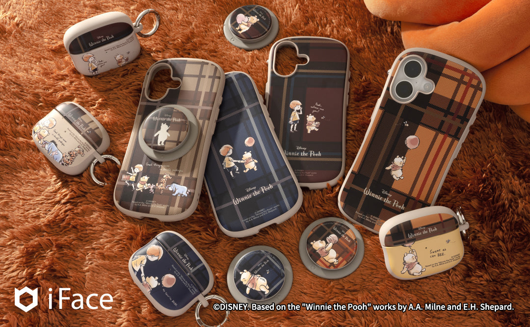 iFace」から『くまのプーさん』デザインの新作が登場。 温かみのある