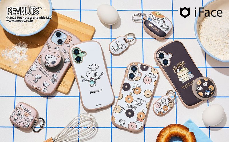 「iFace」から、カフェをテーマにした『PEANUTS』 新デザインのモバイルアクセサリーが登場