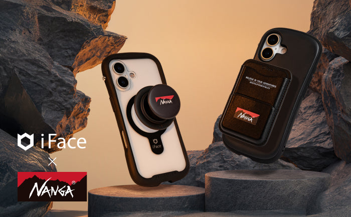 「iFace」×「NANGA」コラボレーション第2弾！ スマホに磁力で装着できる「カードウォレット」と「Grip Holder」が登場
