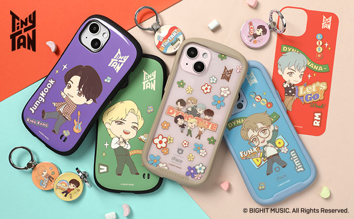 BTSのキャラクター「TinyTAN」と「iFace」 のコラボアイテムに大ヒット曲「Dynamite」柄が登場！