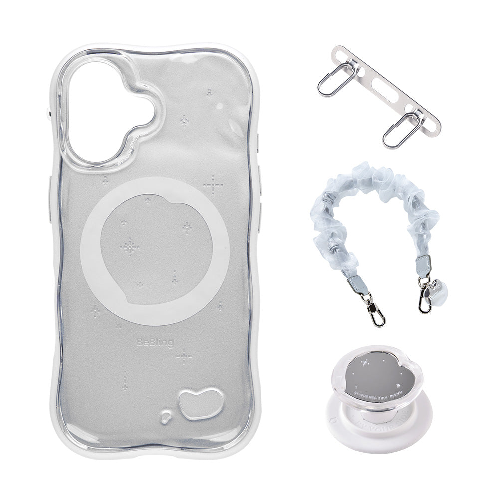 iFace BeBling 2 MagSynqケース セット/グリップホルダー/ハンドストラップ/ストラップホルダーダブルリング