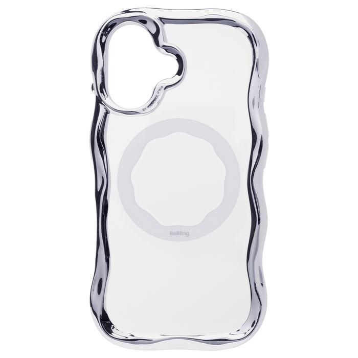 iFace BeBling Wave MagSynqケース シルバー