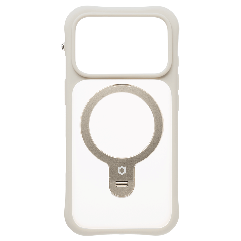 iFace Leany MagSynq スタンドケース（アイボリー）