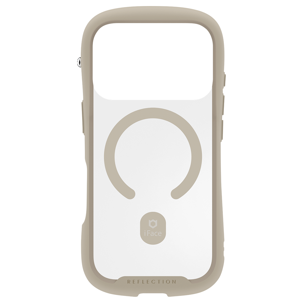 iFace Reflection MagSynq 強化ガラスクリアスマホケース（ベージュ）