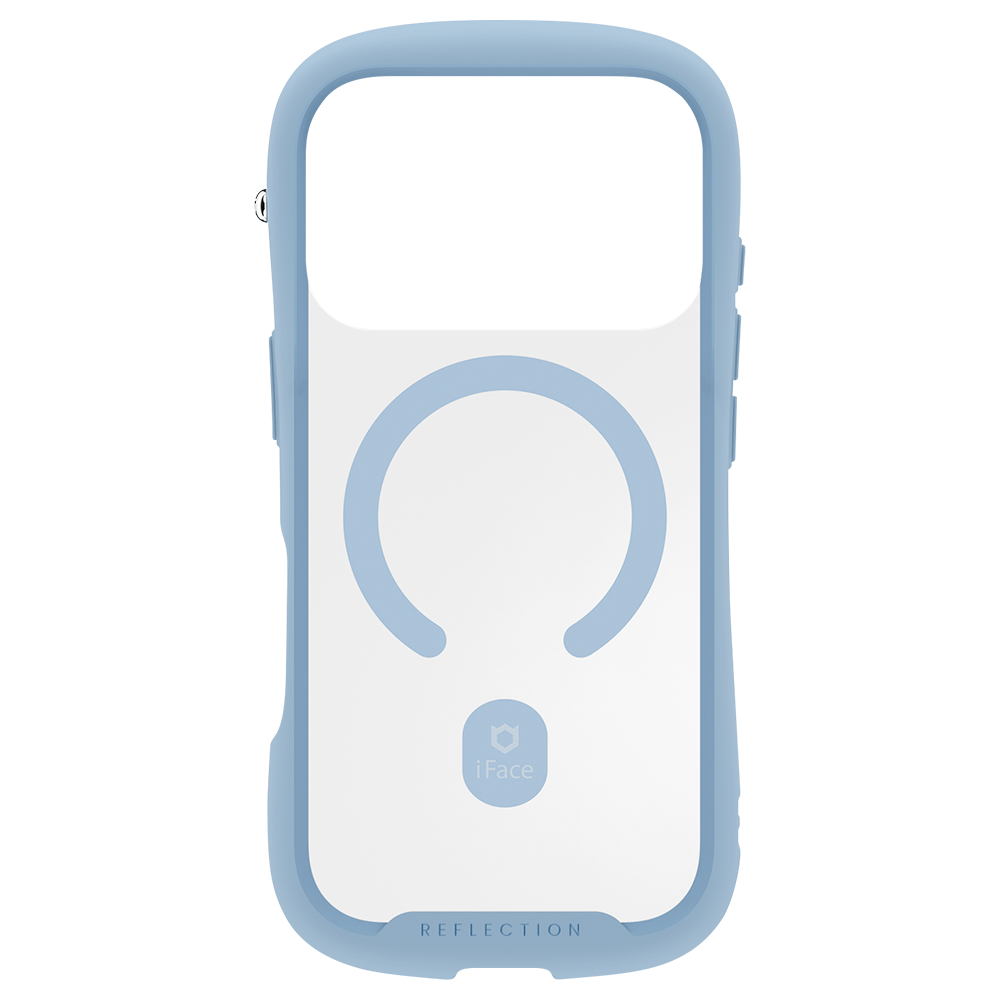 iFace Reflection MagSynq 強化ガラスクリアスマホケース（ペールブルー）