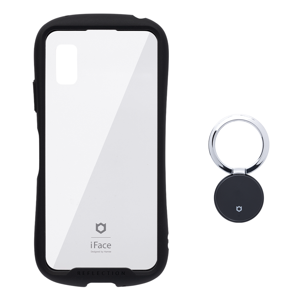 セット】[AQUOS wish3専用]iFace Reflection強化ガラスクリアケース