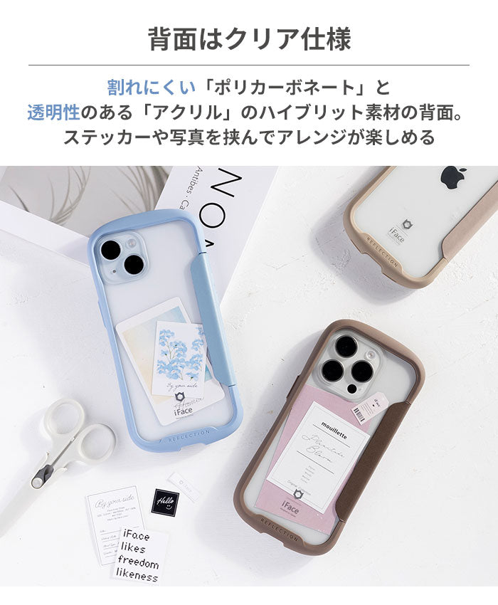 iFace Reflection ダイアリー ポリカーボネート クリア スマホケース
