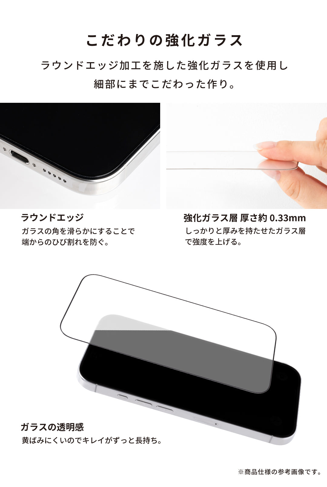 iFace 強化ガラス 画面保護フィルム