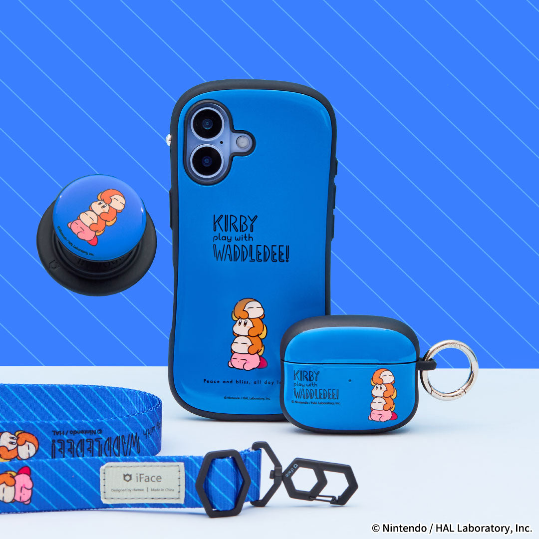 iFace 星のカービィ スマホケース スマホグリップ カービィ play with ワドルディ iFace Grip Holder