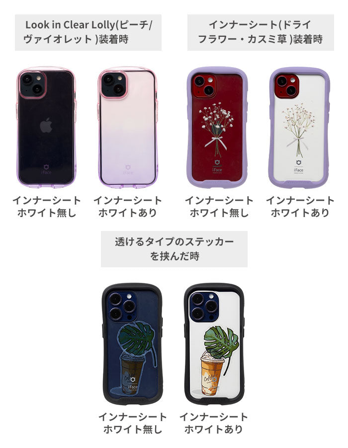 iFace 背面クリアケース用 インナーシート